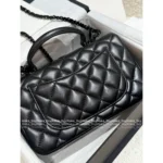 Chanel 2025 New Collection 🖤 "Cool to the Max" - Personal Keep Edition All Black CF Handle Mini Bag - Top Handle with Chain Strap - Image 17