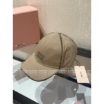 miumiu 2025 Spring/Summer Collection 🧢 Gift Box Packaging - Hand-Embroidered Letter Logo w/ Fringe Detail (Bucket Hat / Baseball Cap) - Image 16