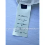 Louis Vuitton 2025SS Early Fall Collection 🤍 Women's White Shirt with Leather Trim - Genuine Leather Collar & Metal Button Details - Image 8