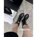 Chanel NEW Colorway / Must-Have Classic! 🫒 Olive Green Rain Boots - High-End Style, Worn by Influencers & Models (Tall Version) - Image 14