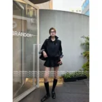 Dior 2025 Early Fall Collection 🐝 Embroidered Bee Logo Jacket - Zip-Up Notch Collar Utility Coat - Image 9