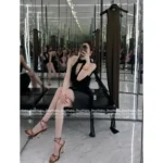 SAINT LAURENT "Instant Elegance Goddess" 👸 Y+ 2025 Spring/Summer New Arrival - Bestseller Satin Strap Heels w/ Metal Letter Logo 👠 - Image 15