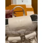 Louis Vuitton  Strawberry Mousse Pink 🎀 2025SS Classic Four-Leaf Clover Print Duma Backpack - Genuine Leather Mini Bookbag - Image 5