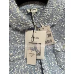 Chanel 25B FW Artisan Lace Cardigan Set 🩵 Hand-Embroidered Knit & Skirt with Silk Lining** - Image 3