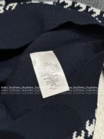 Dior 2025 Spring/Summer Collection 🩶 Reversible Zip Hoodie - Double-Faced Cashmere Blend w/ Jacquard Logo - Image 3