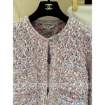 Chanel Dust Bag Packaging 🎀 2025SS Spring/Summer Collection - Crystal Button Cropped Jacket with Imported Yarn & Silk Printed Lining - Image 19