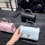 Chanel New Colorway🌈 First Stock In! - 2025S Coco Crush Handle Square Bag ⛓️ Multi-Way Crossbody/Handheld - Image 13