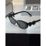 Chanel 25B Detachable Leather Bow Glasses 🎀 Round Frame Cat-Eye Sunglasses - Celebrity Inspired 🕶️ - Image 10