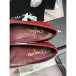 Chanel 2025P Early Spring Collection 🖤 Classic Color-Block Ballet Flats - Round Toe w/ Crystal Butterfly Logo & Full-Grain Leather - Image 7