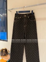 Louis Vuitton 2025 Spring/Summer Collection 🔍 Must-Have "Spicy Girl" Set ❕ Signature Print Logo Tank & High-Waist Straight-Leg Jeans - Image 16