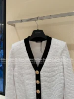 Balmain 2025 Spring/Summer Collection 🤍 "Chaebol Heiress" Coordination - Gold-Button Jacquard Set (Blazer/Skirt/Jumpsuit) - Image 21