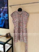 Louis Vuitton 2025SS Spring/Summer Collection 🌷 Colorful Clover Print Shirt Dress - Adjustable Belt & Signature Logo - Image 12