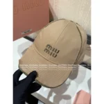 miumiu 2025 Spring/Summer Collection 🧢 Gift Box Packaging - Hand-Embroidered Letter Logo w/ Fringe Detail (Bucket Hat / Baseball Cap) - Image 15