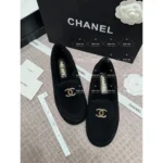 Chanel 2025 Fall/Winter Collection 🍂 "Relaxed Autumn Vibes" - Imported Suede Logo Shearling Loafers (Multiple Colors) - Image 14