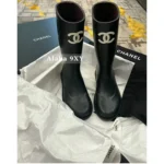 Chanel NEW Colorway / Must-Have Classic! 🫒 Olive Green Rain Boots - High-End Style, Worn by Influencers & Models (Tall Version) - Image 13