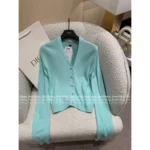 Dior 2025 Early Spring Collection 🐝 100% Kashmir Cashmere Knit Set - Bee Embroidered Cardigan & Vest Top - Image 2