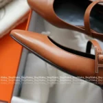 Hermes Classic Versatile "Old Money" Jane Ballet Flats 🐎 - Goatskin Mary Janes (Timeless Design) - Image 3