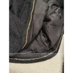 Chanel 25 Autumn/Winter Collection 🔍 Black Hooded Pocket Tweed Knit Coat Loose Fit - Image 5