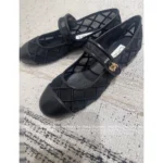 Chanel 25M Coco Beach Collection 🔎 Mesh Embroidered Quilted Mary Janes - Round Toe & Lambskin Lining for Comfort - Image 14