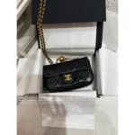 Chanel Timeless Classic ☑️ Versatile "Gold Ball" Chain Bag - CF/Square Mini Crossbody in "GR" Ethiopia Hybrid Lambskin - Image 7