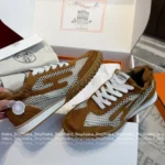 Hermes 25SS Spring/Summer Collection 👟 Breathable Mesh Trainers - Unbeatable Comfort! Custom Imported Calfskin/Suede & Goatskin - Image 16