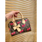 2025 Collaboration TM Nano Alma Collection 🍒 Cherry Print Leather Handbag - Full Series of Mini Totes 👜 - Image 11