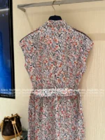 Louis Vuitton 2025SS Spring/Summer Collection 🌷 Colorful Clover Print Shirt Dress - Adjustable Belt & Signature Logo - Image 11