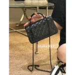 Chanel 2025 New Collection 🖤 "Cool to the Max" - Personal Keep Edition All Black CF Handle Mini Bag - Top Handle with Chain Strap - Image 15