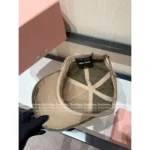 miumiu 2025 Spring/Summer Collection 🧢 Gift Box Packaging - Hand-Embroidered Letter Logo w/ Fringe Detail (Bucket Hat / Baseball Cap) - Image 14