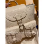 Louis Vuitton  Strawberry Mousse Pink 🎀 2025SS Classic Four-Leaf Clover Print Duma Backpack - Genuine Leather Mini Bookbag - Image 3