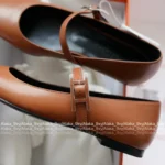 Hermes Classic Versatile "Old Money" Jane Ballet Flats 🐎 - Goatskin Mary Janes (Timeless Design) - Image 2