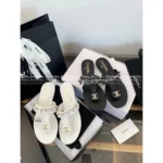 Chanel Vintage Style - Unique Design! ❗ 2025 Spring/Summer Must-Have Series - Metal Chain ⛓️ Logo Sandals / Women's Slides - Image 5
