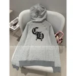 CHROME HEARTS 2025 SS Early Fall Full Collection Grey Print Logo Set - Cross Design Hoodie/Pullover/Shorts/Pants - Image 10