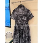 Dior 2025 Spring/Summer Collection 🌿 Forest Floral Print Maxi Dress - Short Sleeve Elegance with Botanical Motifs - Image 14