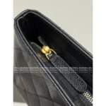 Chanel 2025B Early Fall Collection 🖤 "Underrated Gem" Caviar Leather Clutch - Exclusive Metal Logo & Structured Silhouette 👜 - Image 6