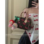 2025 Collaboration TM Nano Alma Collection 🍒 Cherry Print Leather Handbag - Full Series of Mini Totes 👜 - Image 10