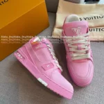Louis Vuitton 2025 Summer Collection 🌸 Premium Couple Trainer Sneakers - Sakura Pink w/ Gift Box Packaging (Other Colors: Contact Customer Service) - Image 16
