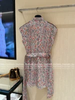 Louis Vuitton 2025SS Spring/Summer Collection 🌷 Colorful Clover Print Shirt Dress - Adjustable Belt & Signature Logo - Image 10