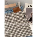 ANNANDELMAN 2025 Early Fall Collection 🌟 Mock Two-Piece Plaid Shirt Jeans - High-Waisted Straight Leg w/ Micro Flare - Image 12