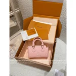 Louis Vuitton  Strawberry Mousse Pink 🍓 2025 Early Spring Collection - Super Pink Speedy Nano Handbag/Crossbody for Women - Image 13