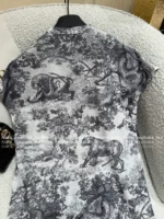 Dior 2025 Spring/Summer Collection 🌸 Ink Painting Print Blouse - Asymmetric Hem & Artistic Drapery (Personal Keep Edition~) - Image 19