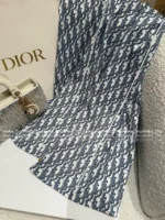 Dior 2025SS Spring/Summer Collection 🆕 Jacquard Logo Sheer Shirt Set - Notch Collar Sun Protection Top & Relaxed Pants - Image 6