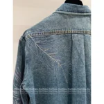 Chanel 2025C Spring/Summer Collection 🌈 Couture Feather-Embellished Denim Shirt - Ombré Crystal Wash & 3D Plume Detailing 🪶 - Image 3