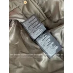 miumiu 25 New Autumn/Winter Collection Suede Patchwork Quilted Pocket Warm Army Green Cotton Jacket for Women - Image 5