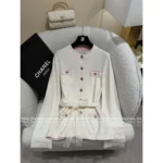 Chanel 25 New Collection 🔛 Four-Pocket Bathrobe-Style 100% Imported Cashmere Knit Cardigan for Women - Image 14