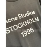 ACNE STUDIOS Classic "1996" Logo Print Tee 🔎 Unisex Cotton Short Sleeve Shirt - Oversized Fit - Image 19