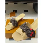 Louis Vuitton 25SS Spring/Summer Cherry Collection 🍒 Design-Forward Kitten Heel Sandals - Raffia Woven Uppers & Cherry Stem Heels - Image 18
