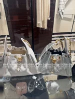Chanel New Colorway❗️In Stock - 25C Early Spring Runway Collection / Runway Hobo Chain⛓️ Bag & Bucket Tote - Heavyweight Imported Full-Grain Leather - Image 20
