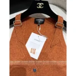 Chanel 25A Haute Atelier Collection 💎 Crystal Strap Wool Vest - Sleeveless V-Neck Knit Top - Image 2