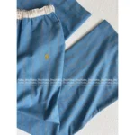 RALPH LAUREN 2025 Spring/Summer Collection 🩵 Classic Embroidered Logo Drawstring Pants - Vertical Stripe Relaxed Trousers - Image 4